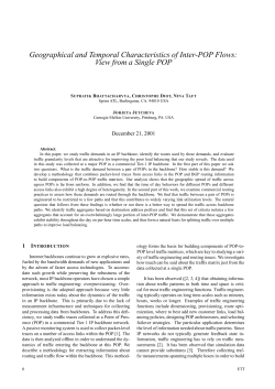 Geographical and Temporal Characteristics of Inter