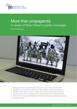 More than propaganda: a review of Boko Haram`s public messages