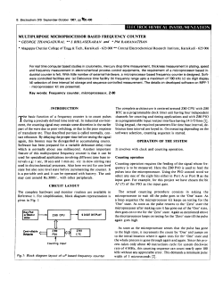 multipurpose microprocessor based frequency counter