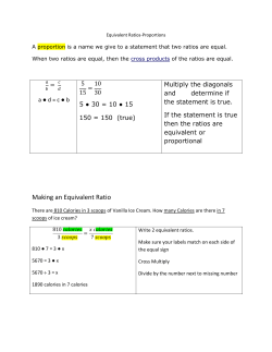 Making an Equivalent Ratio