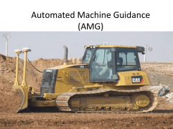 Automated Machine Guidance (AMG)