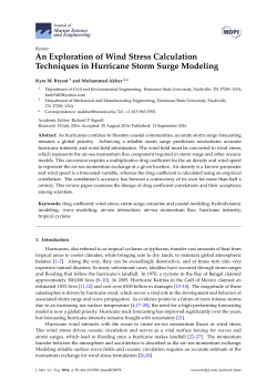 An Exploration of Wind Stress Calculation Techniques in Hurricane