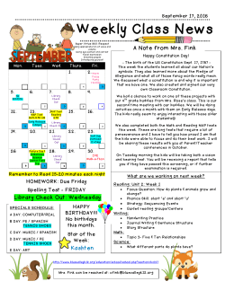 This week`s date here