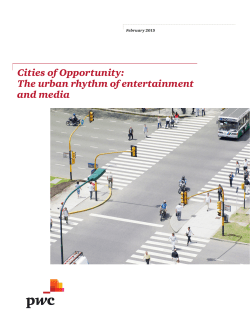 Cities of Opportunity: The urban rhythm of entertainment and media