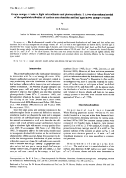 Grape canopy structure, light microclimate and photosynthesis. I. A