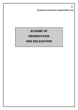 scheme of reservation and delegation