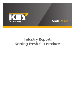 Industry Report: Sorting Fresh-Cut Produce