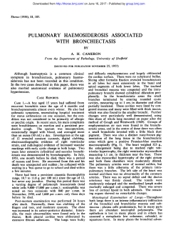 pulmonary haemosiderosis associated