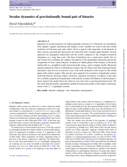 Secular dynamics of gravitationally bound pair of binaries