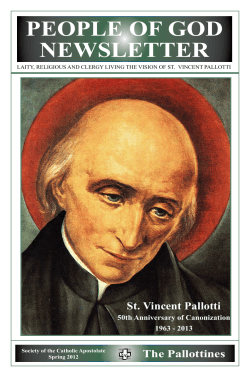 Spring 2012 - The Pallottines