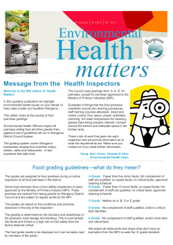 Environmental Health Matters - September 2012
