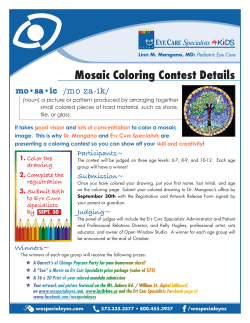 Mosaic Coloring Contest Details