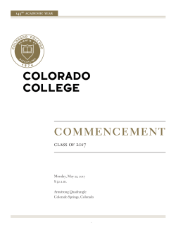 Commencement Program