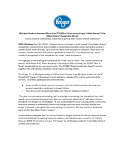 Michigan Students Awarded More than $71,000 in Prizes during