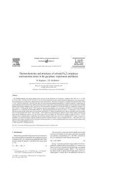Thermochemistry and structures of solvated SN2 complexes and
