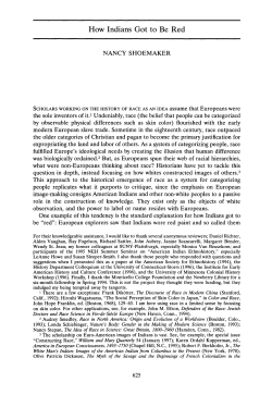 How Indians Got to Be Red