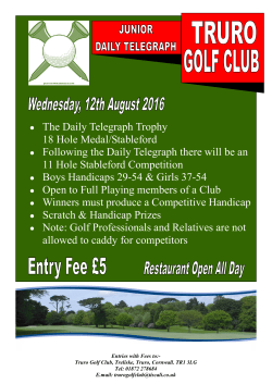 The Daily Telegraph Trophy 18 Hole Medal