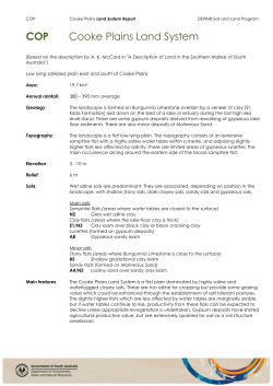 COP Cooke Plains Land System - Enviro Data SA