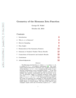 Geometry of the Riemann Zeta Function