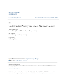 United States Poverty in a Cross-National Context