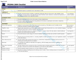 Confidential: For Review Only PRISMA 2009 Checklist