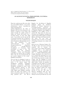 AN ACCOUNT OF PATNA: FROM HISTORY, CULTURE
