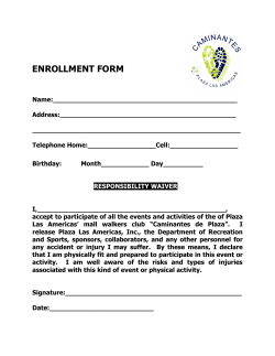 enrollment form - Plaza Las Americas