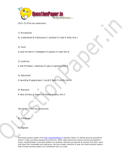 (Dir1-5) Find out antonyms: 1) Scrupulous A) understood B