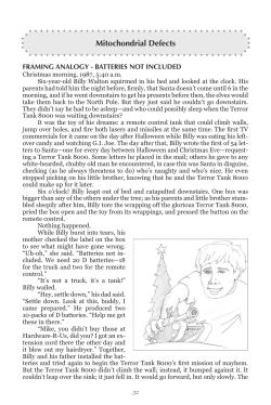 Mitochondrial Defects