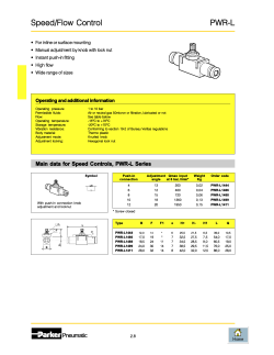 Speed/Flow Control PWRcL