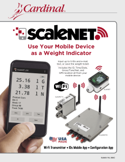 Use Your Mobile Device as a Weight Indicator