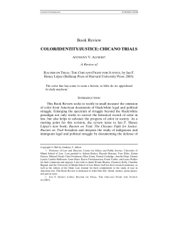 Color/Identity/Justice: Chicano Trials