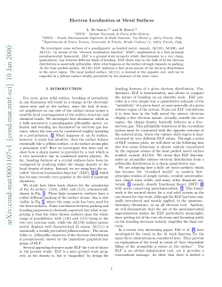 Electron Localization at Metal Surfaces