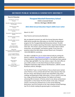 Thurgood Marshall Elementary School DETROIT PUBLIC
