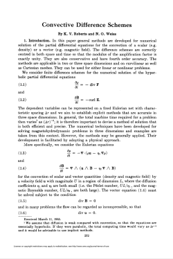 Convective Difference Schemes
