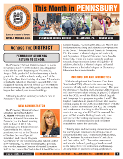 Superintendent`s Report 8 13