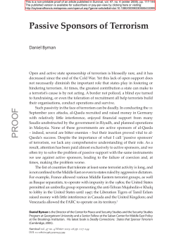 Passive Sponsors of Terrorism