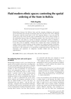 Fluid modern ethnic spaces: contesting the spatial ordering of the