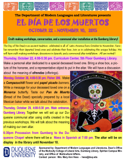 craft-making workshops, discussions in Spanish and a communal