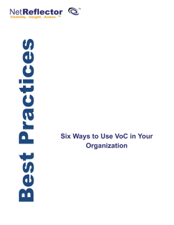 Six Ways to Use VoC in Your Organization