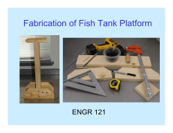Fabrication of Fish Tank Platform