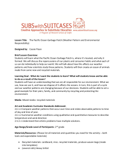 2nd Grade &ndash; Pacific Garbage Patch