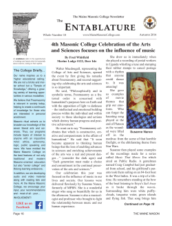 Issue #18 - Maine Masonic Charitable Foundation