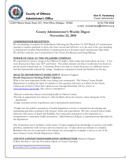 County of Ottawa Administrator`s Office County Administrator`s