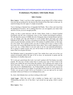 Evolutionary Psychiatry with Emily Deans