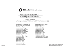 Reliance-HTC Curtain Wall 2&rdquo; Glazing&rdquo; x 2-1/2&rdquo; x 7-1/2&rdquo;