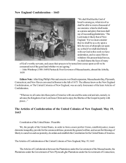 New England Confederation.p65 - God The Original Intent Website
