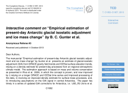 Interactive comment on &ldquo;Empirical estimation of present-day