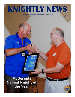 knightly news - Our Lady of Mt. Carmel Catholic Church