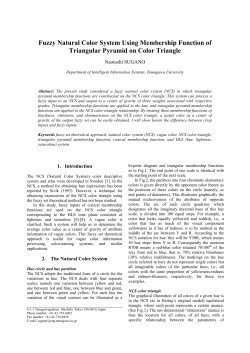 Fuzzy Natural Color System Using Membership Function of